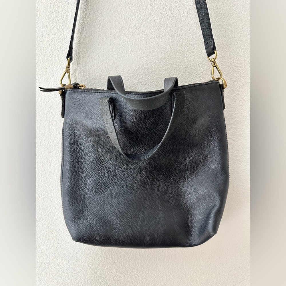 Madewell Black Medium Transport Crossbody Tote